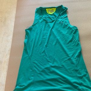 Fitted Under Armour Green Workout Tank